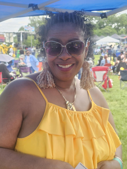 Cocoa Cream Distressed Earrings