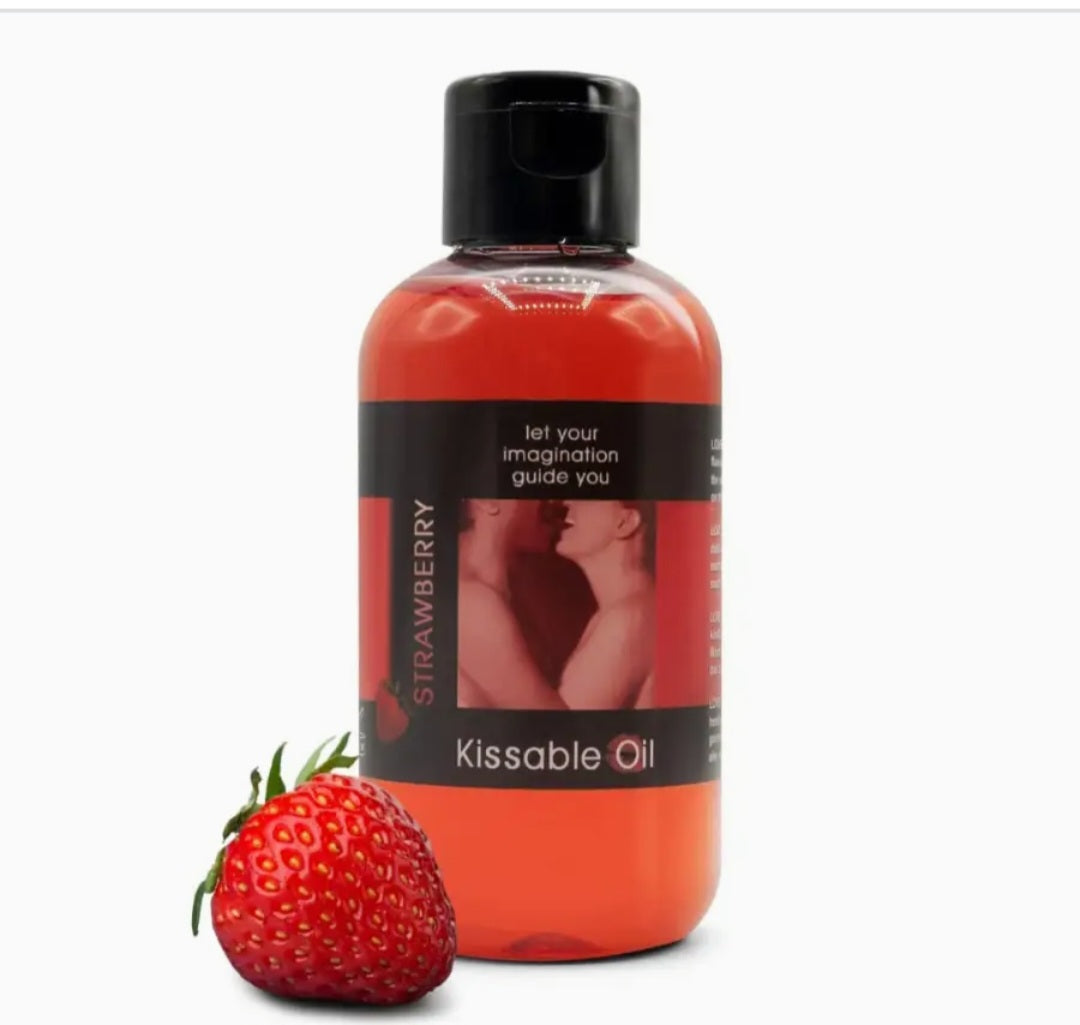 Kissable flavored body oil