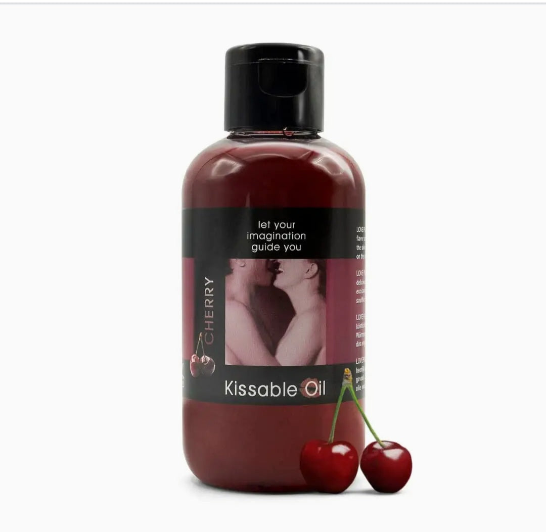 Kissable flavored body oil