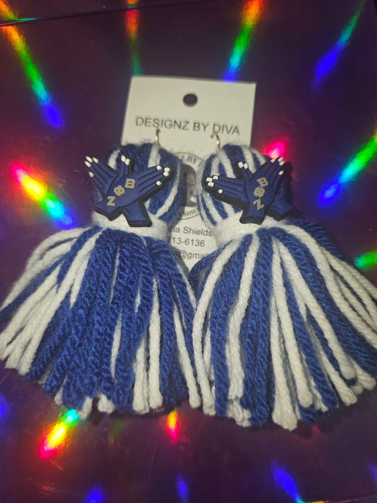 Finer Unity Hands Tassel Earrings 💙