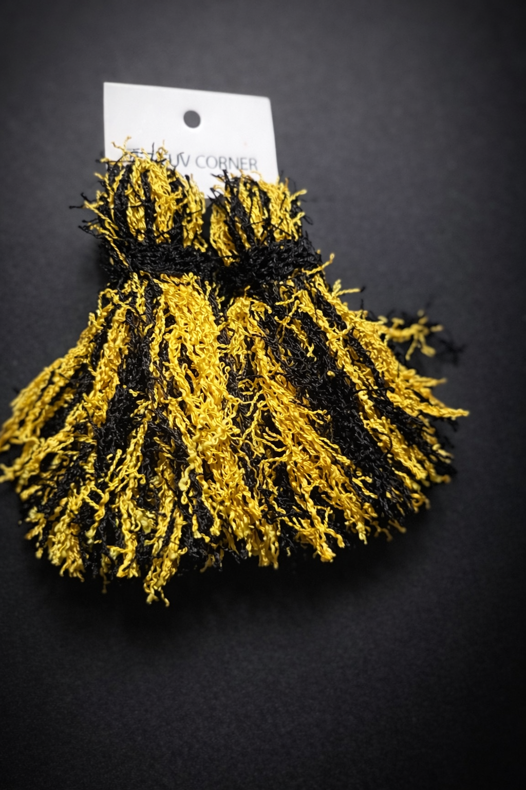 Midnight Gold Drip Distressed Earrings