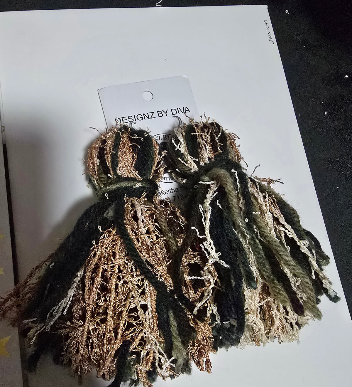 Camo Crush Distressed Earrings