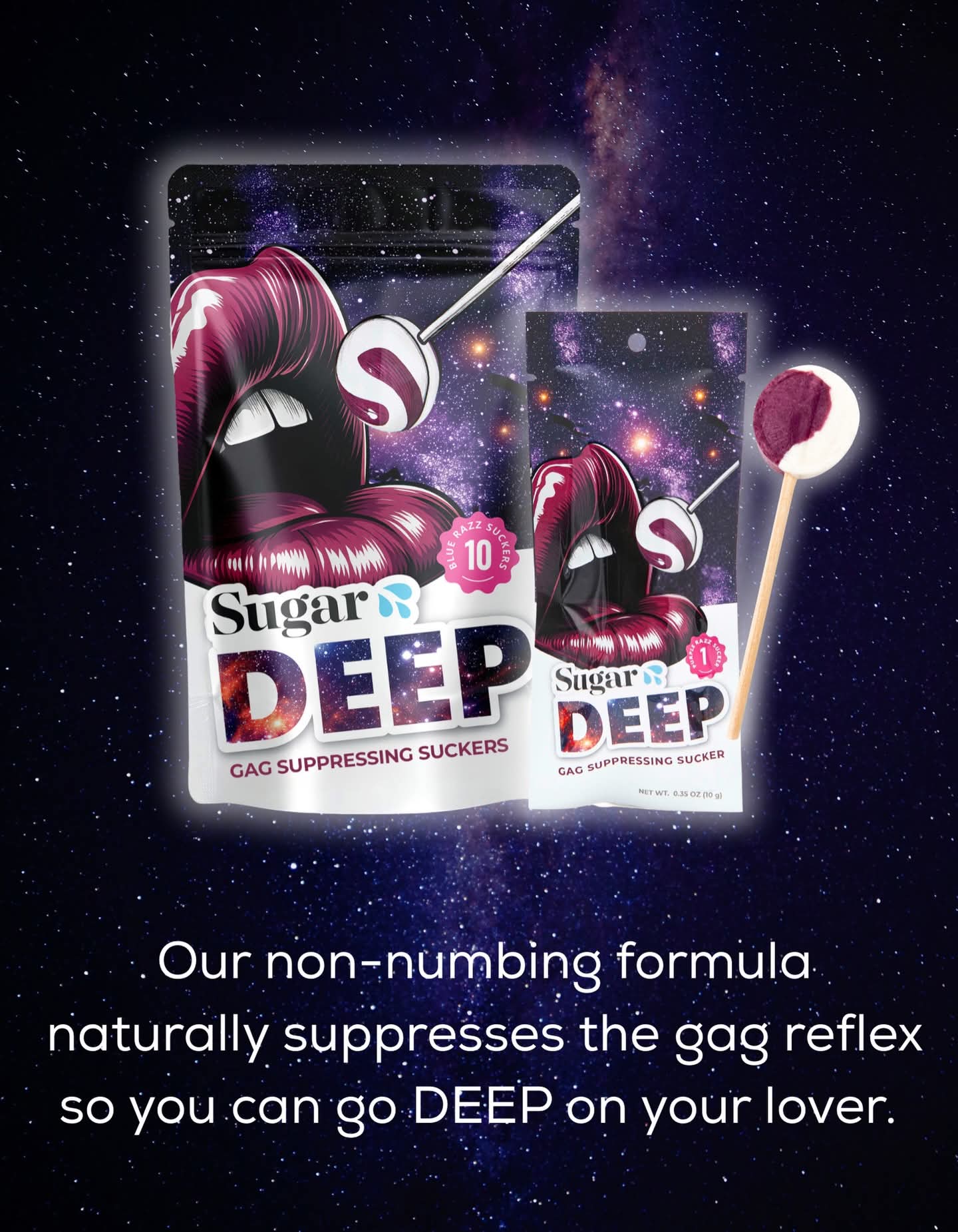DEEP Gag Suppressing Sucker – Purple Razz