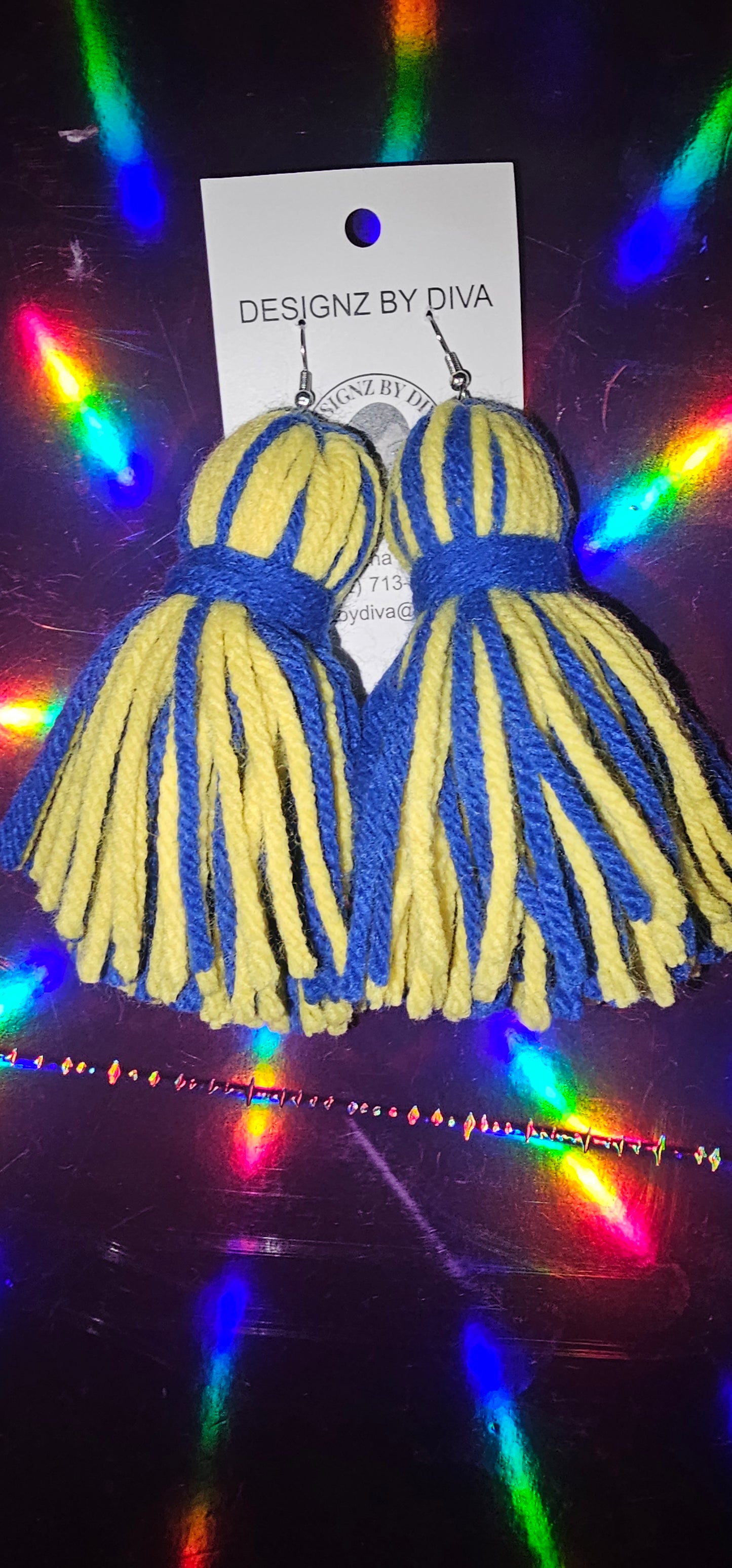 Sapphire Sunrise Earrings 💙💛