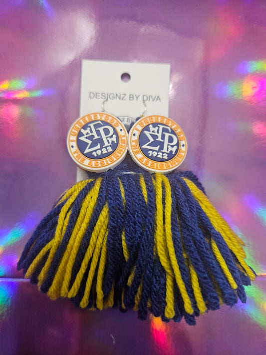 Rhoyal Assignment Tassel Earrings 💙💛