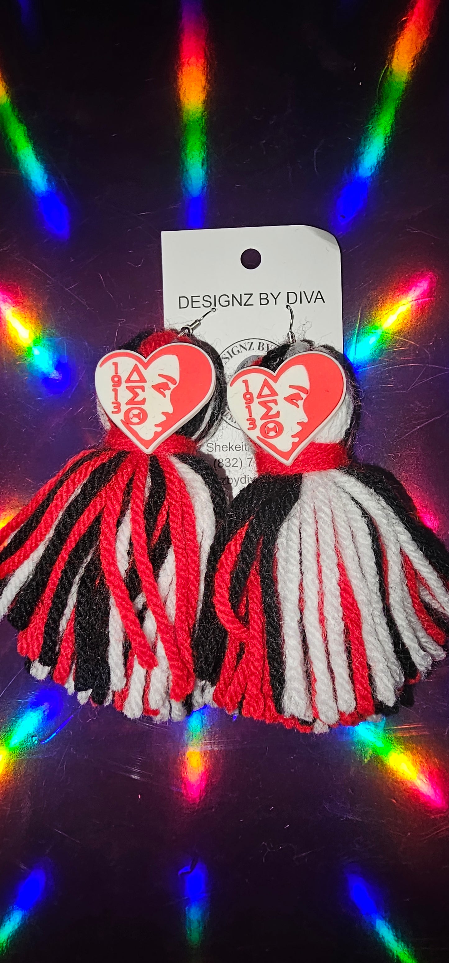 Crimson Diva Sweetheart Earrings ❤️